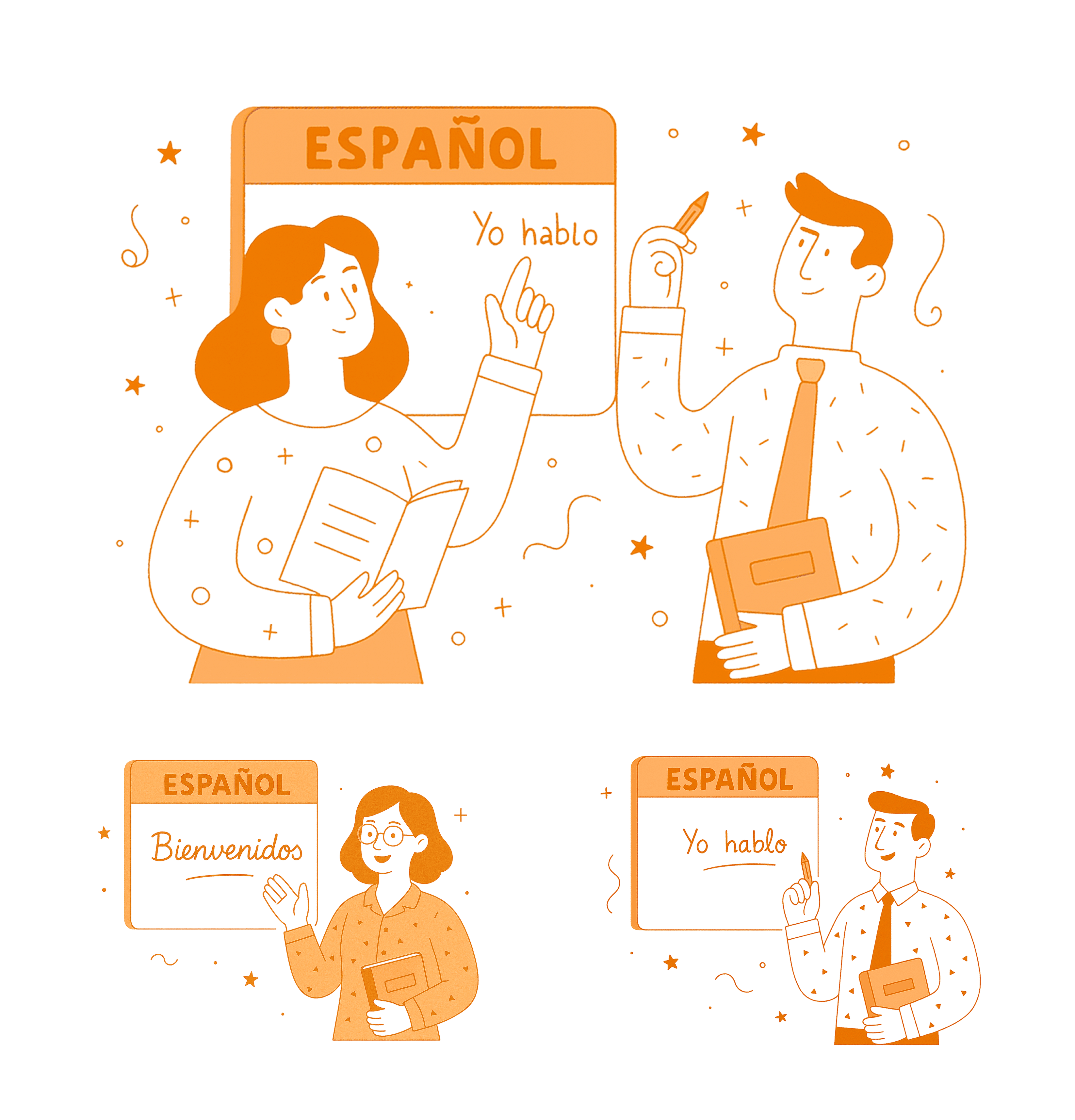 Profesores de español de la academia